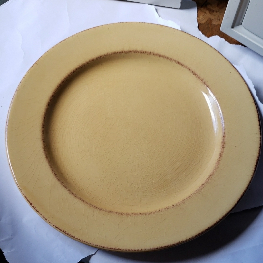 Pier1 Earthenware Dinnerware Plate Toscona Italy